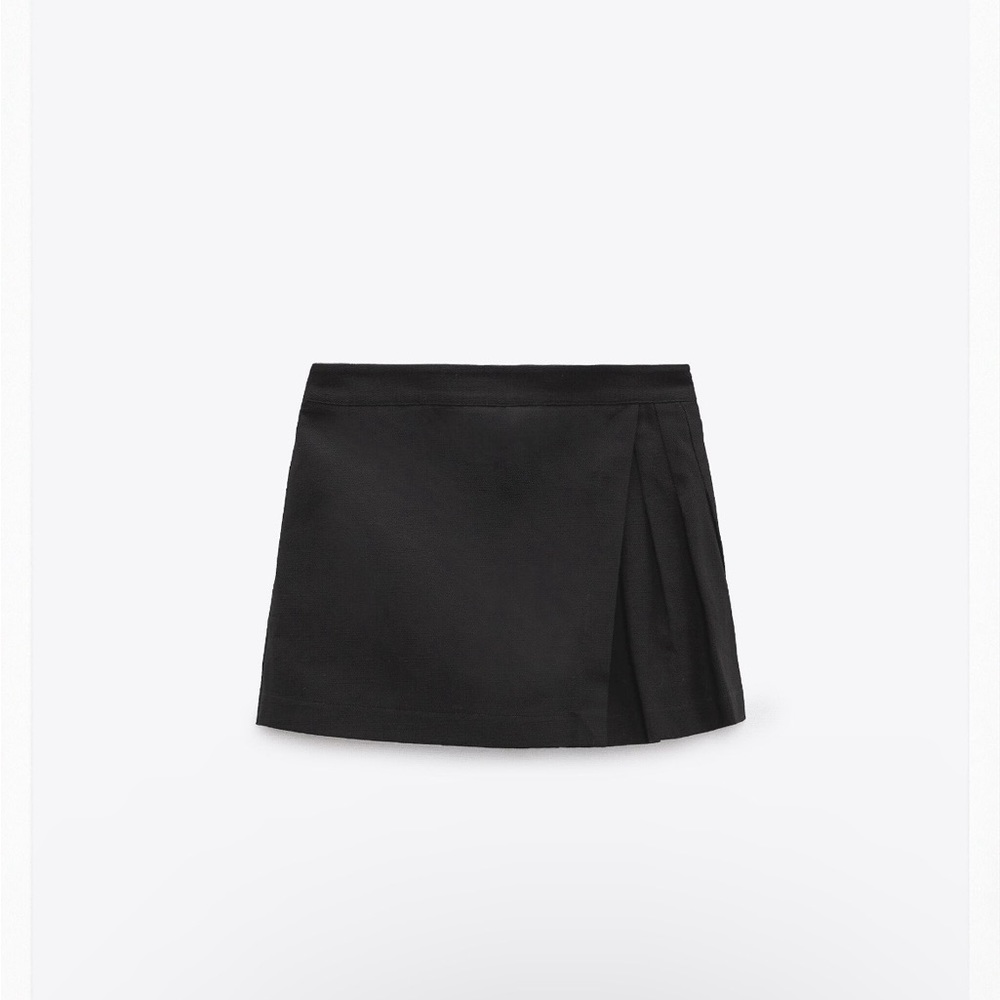 ZARA RUSTIC FABRIC SKIRT/SHORTS